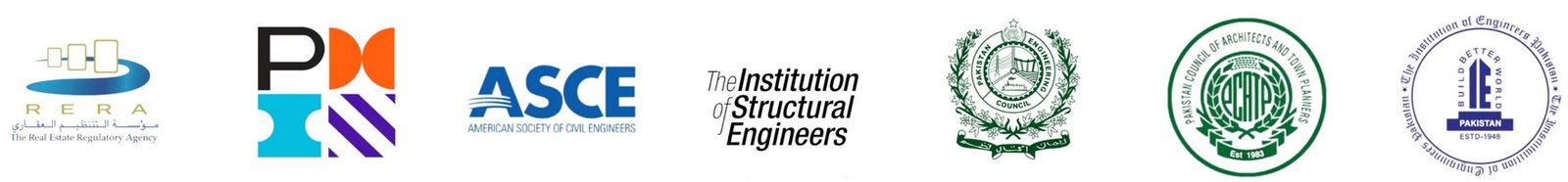 RERA, PMI, ASCE, IStructE, PEC, PCATP and IEP logos displayed on the original Buildscape website