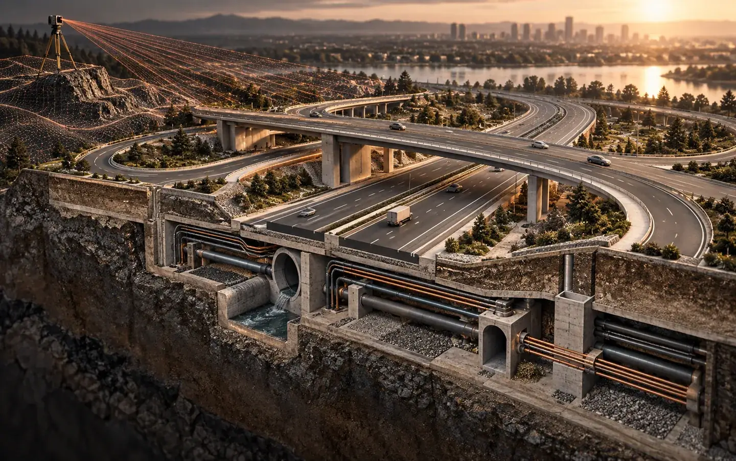 infrastructure — AI-generated advanced technology concept illustration